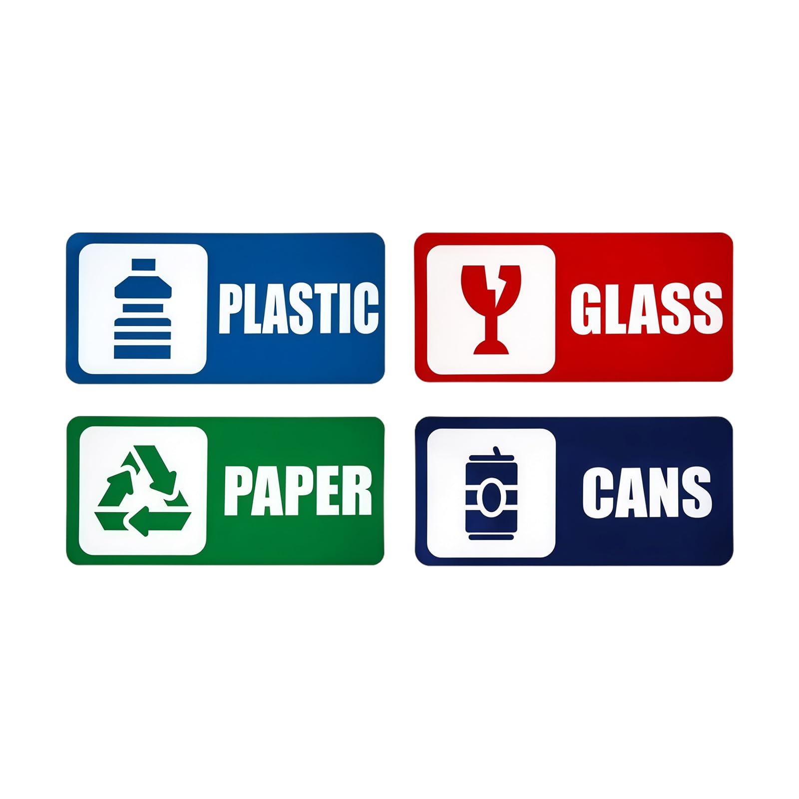 Veltros Garbage Sorting Stic Of 8 Colorful Pvc Recycling Sticker Signs Set For Trash Can Garbage Waste Sorting Weather Resistant Recycle Labels Recycling Bin Sticker