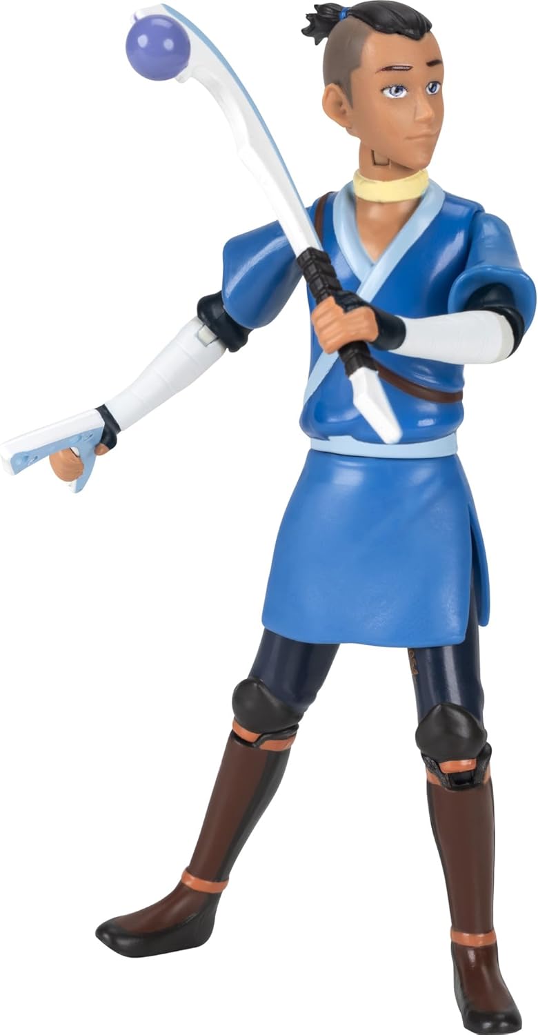 Jazwares Avatar: The Last Airbender Sokka (Book One) - 4.5-Inch Scale Figure with Water Whip and Battle Action