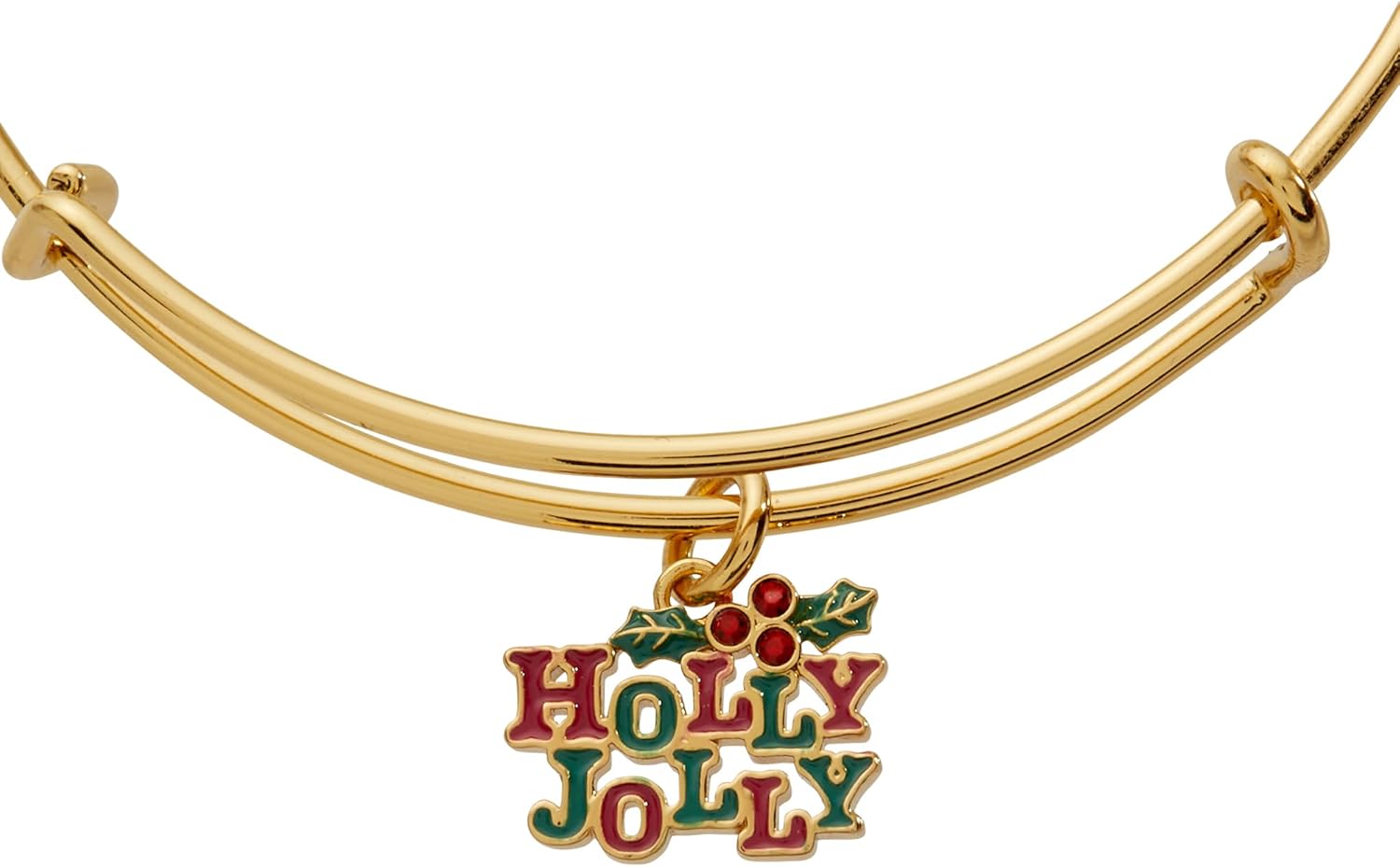 Alex and Ani Holly Bangle Bracelet, Shiny Gold - Image 2
