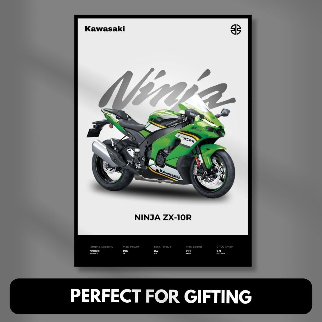 Funk You Store Kawasaki Ninja ZX-10R Poster | Superbike Ninja Wall