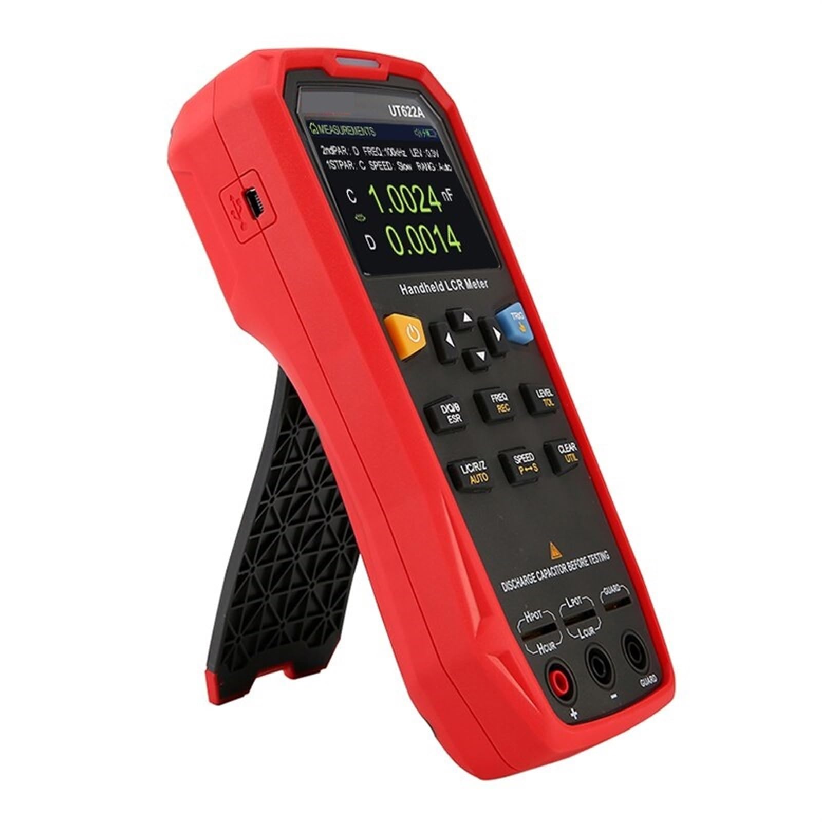 Multimetr cyfrowy, UT622A UT622C UT622E Multimetr Miernik LCR UT622 Mostek cyfrowy Kondensator Indukcyjność Pojemność Rezystancja Multi Tester Wszechstronne możliwości pomiarowe(UT622A)