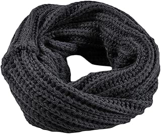 Knitted Scarf, Hot Sale New Fashion Warm Christmas Soft Lady Knitted Circle Wool Scarf Shawl Wrap Winter Warm Collar by Neartime (Dark Grey) - coolthings.us