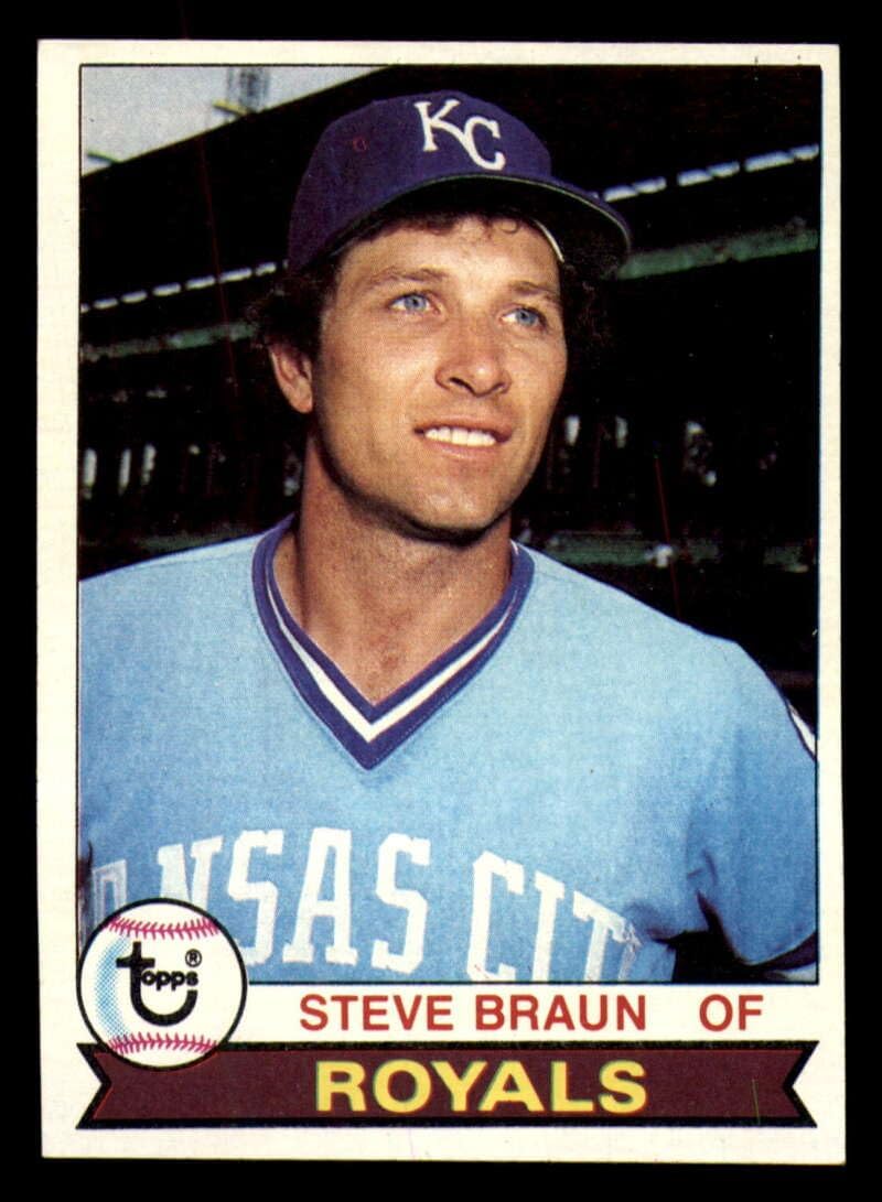 1979 Topps #502 Steve Braun Kansas City Royals MLB Baseball Card NM Near Mint