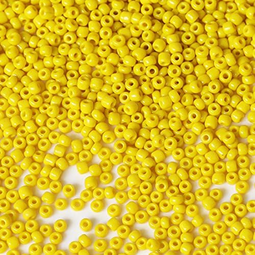 Bala&Fillic White Color 3mm Seed Beads About 3600pcs/100Grams in Bag, 8/0 Glass Craft Beads for Making Bracelet Necklace Earring(White)