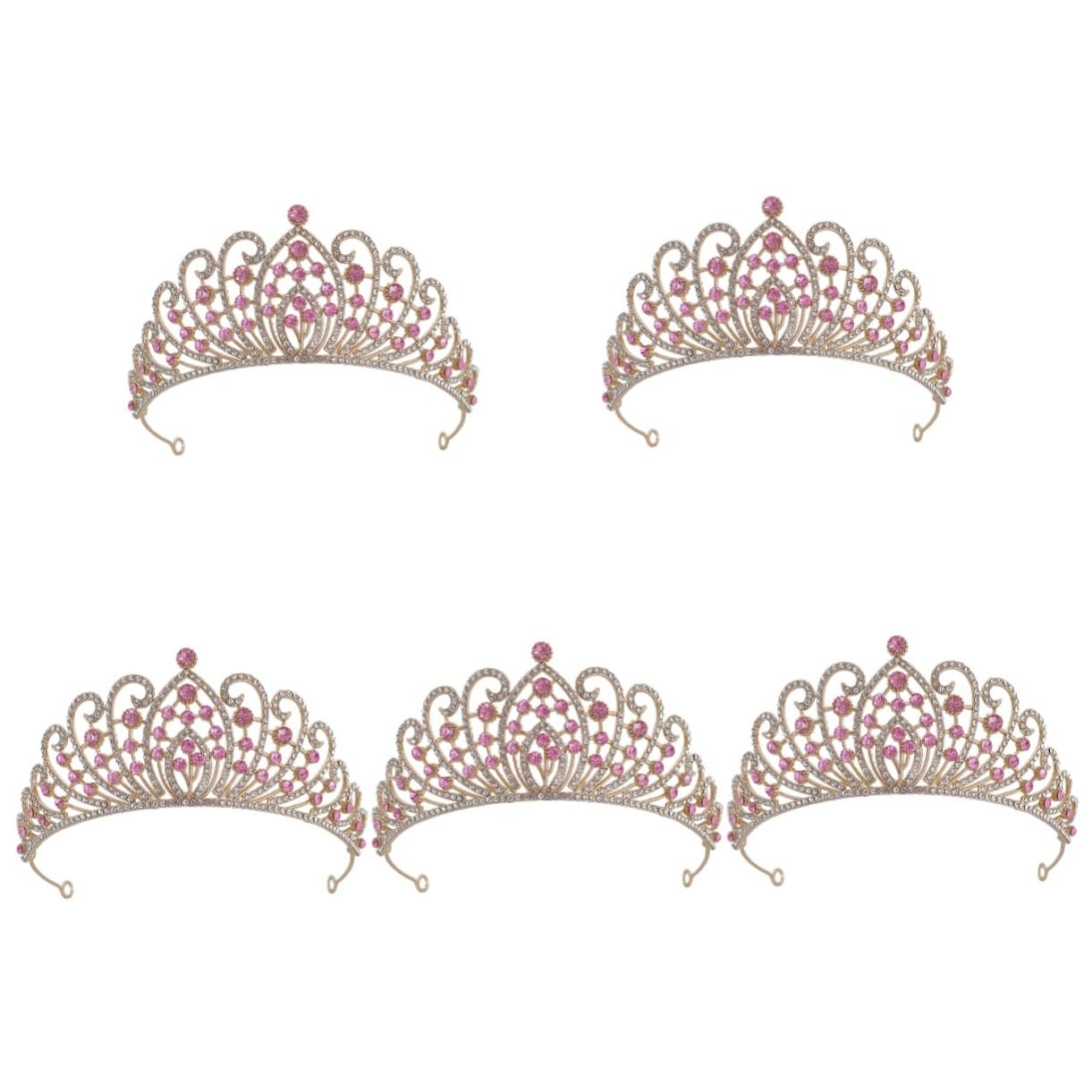 Couronne mariage baroque VICASKY : bijou de tête haute finition - 8