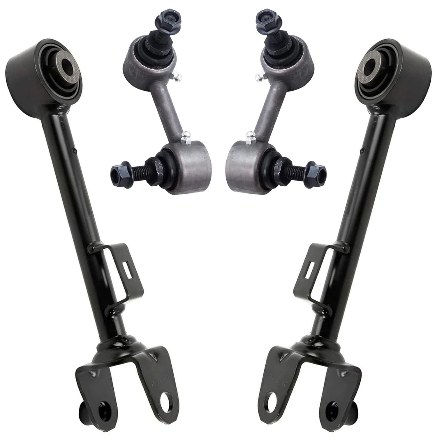 Detroit Axle - Rear Upper Control Arms Sway Bar End Links Suspension Kit