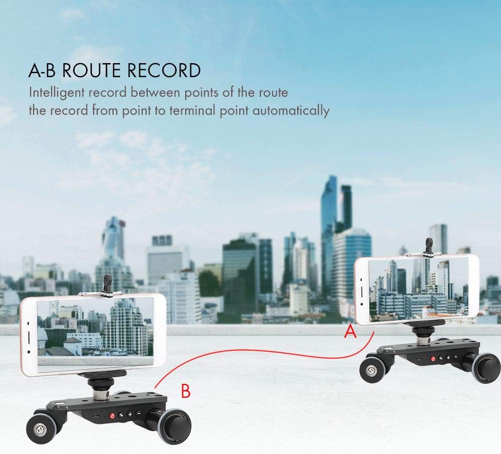 Camera Video, Speed 5 s Track with 2.4G Remote Controller, Aluminum Alloy Video Slider for DSLR, Smartph, and Action Camera for Motion Shots