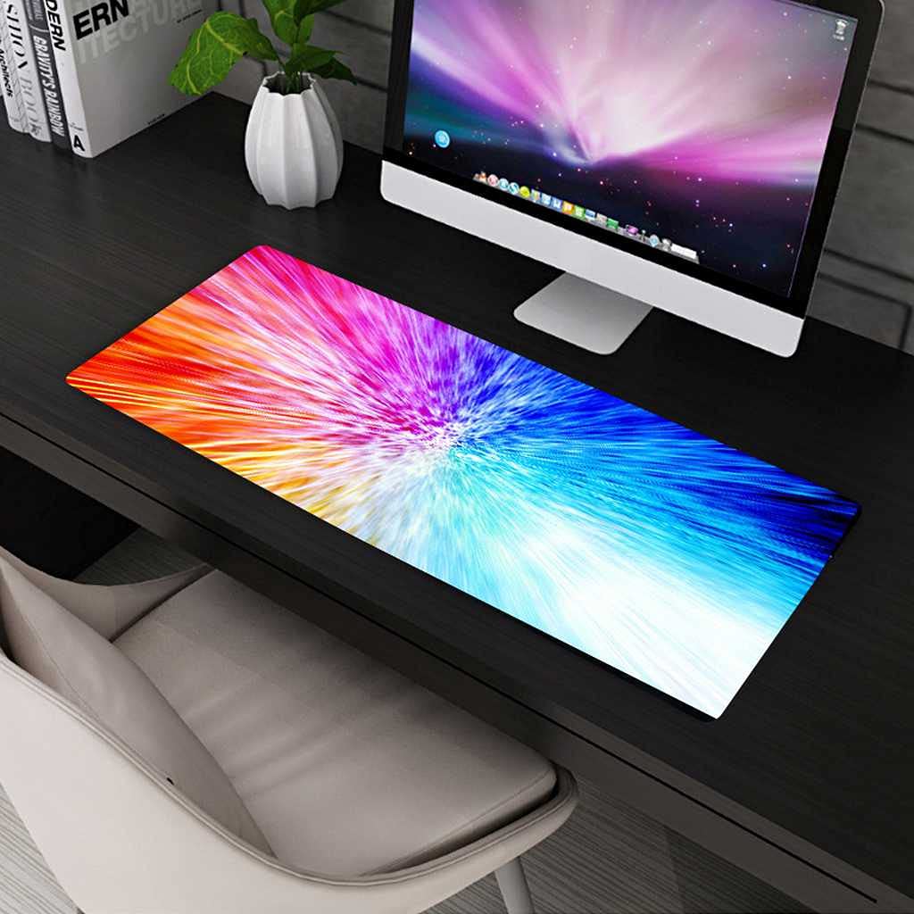 Tapis de souris gaming fluide surface texturée 1000x500 et base caoutchouc stable
