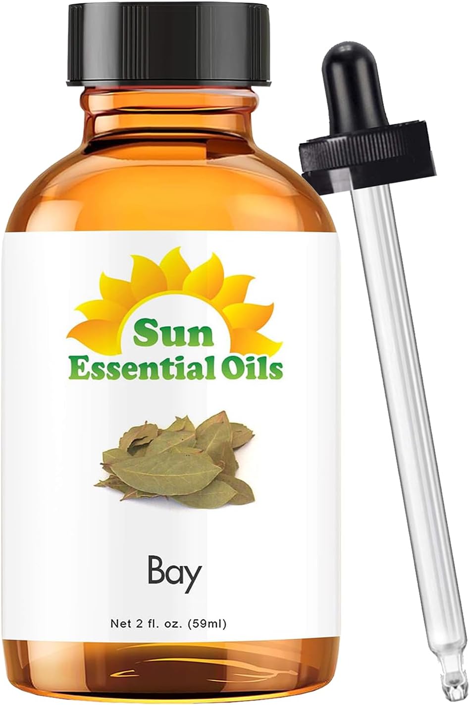 2 oz Bay Essential Oil with Dropper for Diffuser, Massage Therapy, Scalp Care, Aromatherapy, Fresh Scent for Candle, Lotion & Shampoo Making, Room Fragrance