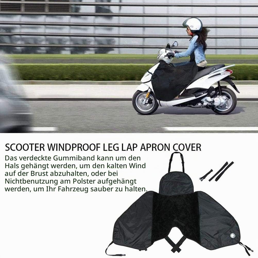 Dioche Beinschutz Motorrad, Kälteschutz und Wärmedecke für Windschutzscheibe von Rollern, winddichte Beindecke für Windschutzscheibe von Elektroautos Sowie wasserdichter Samt