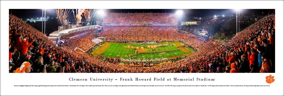 Clemson Football - College Posters, Framed Pictures and Wall Decor by Blakeway Panoramas