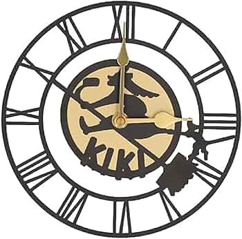 最終値下げ‼︎魔女の宅急便　掛け時計 Amazon.co.jp: 魔女の宅急便 掛け時計 キキの看板 : ホーム＆キッチン