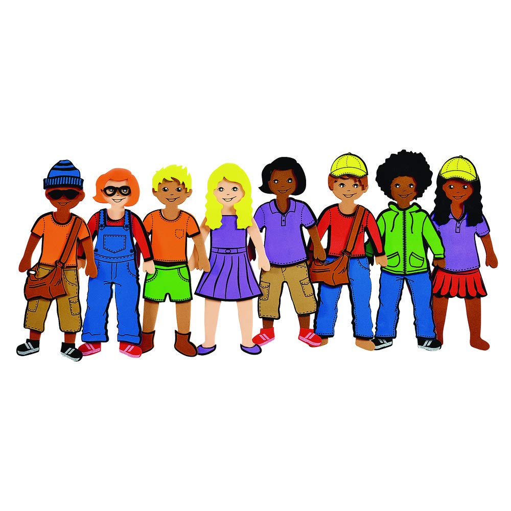 Buy 1 get 1 Colorations Dress-Me Self-Adhesive Foam People Kit for 12 (Item # FMDRESS)