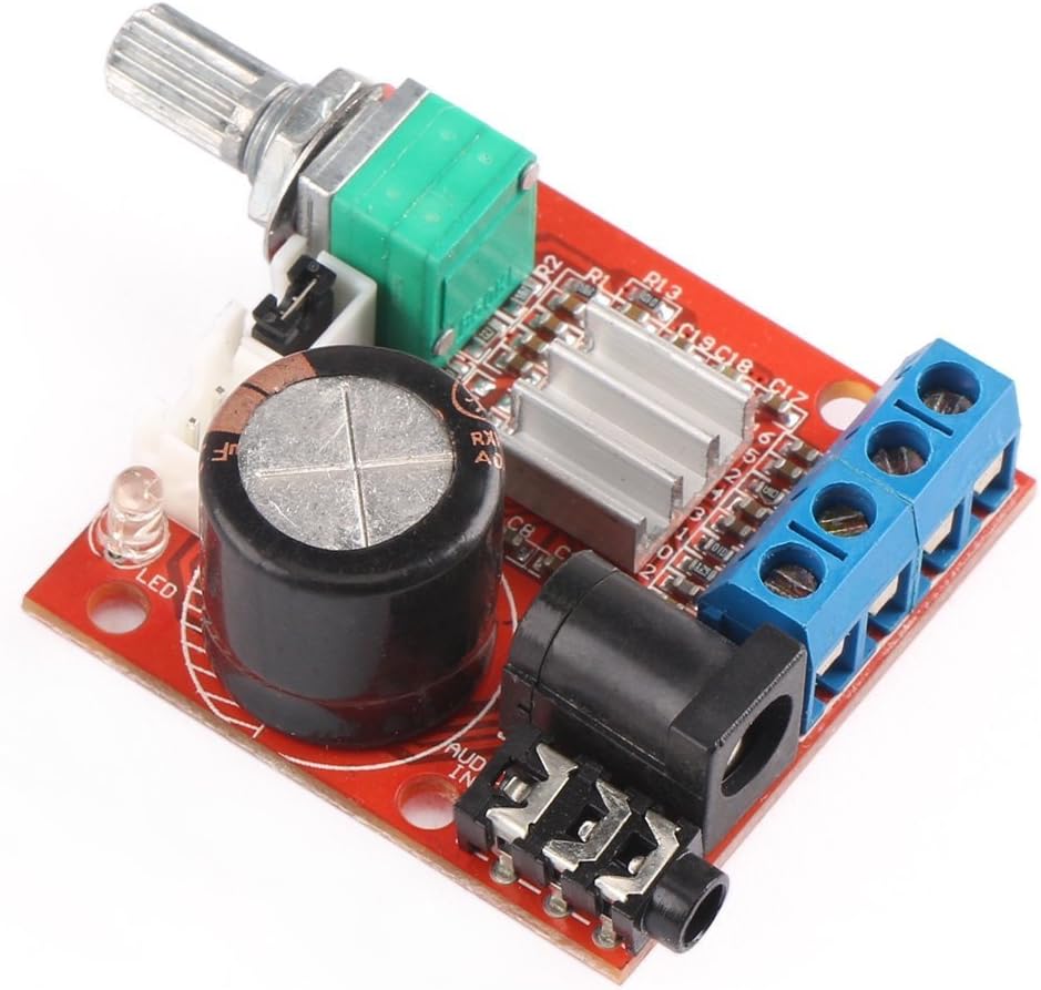 10W +10W PAM8610 D Class Dual-Channel HiFi Audio Amplifier Board by Atomic Market