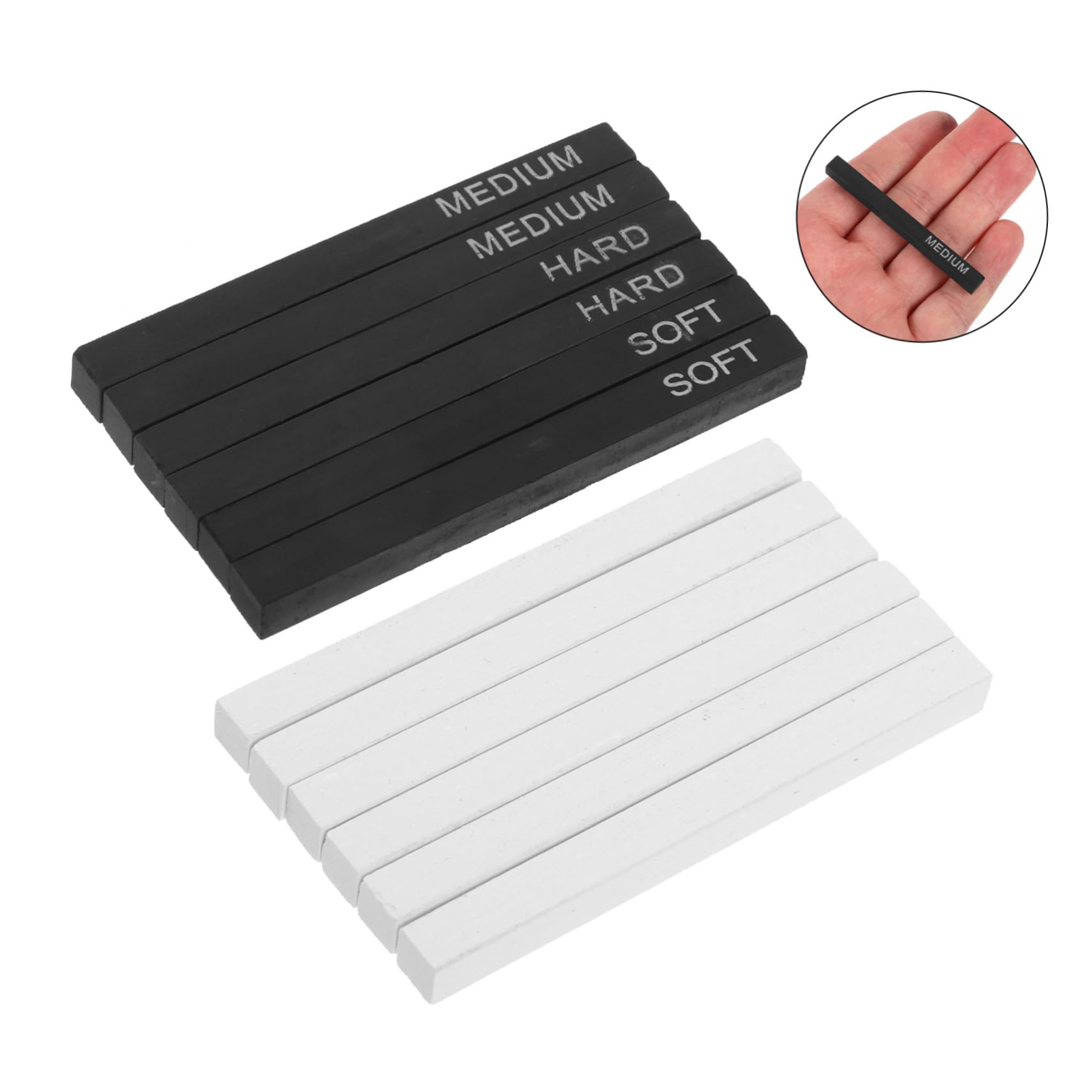 NUOBESTY 5sätze Professionelle Zeichenkohle-sticks Für Künstler Komprimierte Kohlenstifte Highlights Für Präzises Skizzieren Und Zeichnen Für Kunststudenten Und Profis