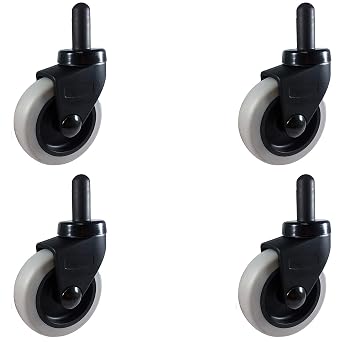 Rubbermaid Mop Bucket Casters | 3" Diameter | Set of 4 | Non Marking | Fits 7570-L2, 7571,7580,7581,7582,7583 & WaveBrake Mop Buckets