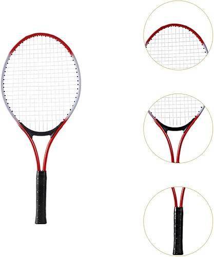 Miniatura 2 de Solo raqueta de tenis, equipo de tenis, agarre antideslizante, cuerdas de nailon de alta resistencia, profesional para parque, patio trasero y