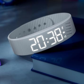 CHENRI Fitsleeps Alarm Clock Watch, Fitsleeps Wake-Up Alarm, 2025 New Silent Vibration Wake Up Wristband, Wearable Silent Alarm Clock with Adjustable Strap for Men and Women (Black)