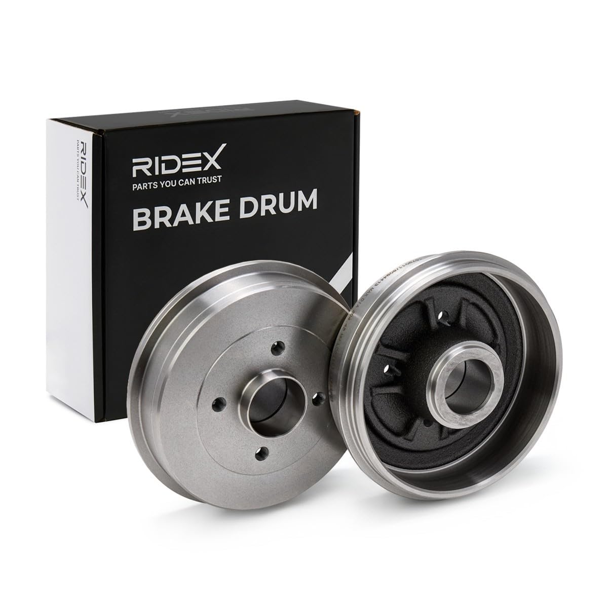 RIDEX 123B0098 2x Tambor de freno Trasero sin anillo sensor ABS sin juego cojinetes rueda Compatible con RENAULT LAGUNA I B56, 556