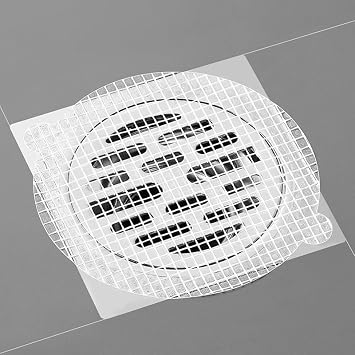 Shower Drain Cover Hair Catcher - 15 Pcs Disposable Hair Drain Stickers Shower Drain Mesh Stickers, Bathroom, Laundry, Bathtub, Kitchen, Sink, for Human and pet Hair Circle