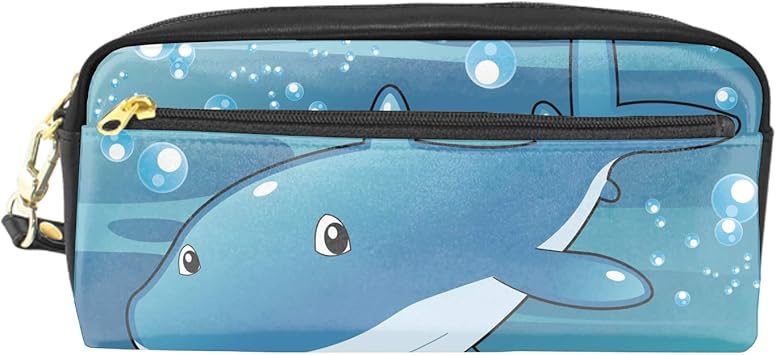 Amazon ペンケース ペンポーチ 大容量赤ちゃんのサメのイラスト おしゃれ かわいい ボックス 筆箱 筆入れ シンプル 小物 ペンケース 文房具 オフィス用品