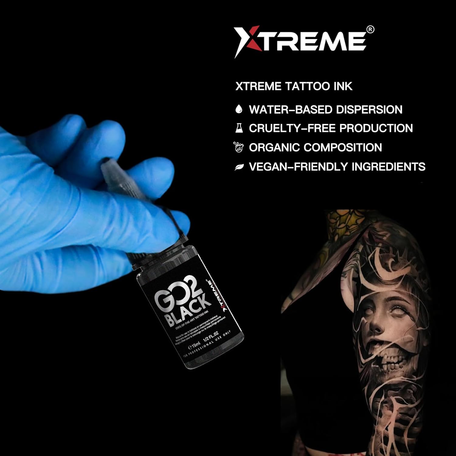 Wormhole Wireless Tattoo Gun Kit – 2300mAh Smart Tattoo Machine with Digital Display, 7 Stroke Lengths, Xtreme Tattoo Ink & 20 Needles – Professional Tattoo Gun for Artists & Beginners WTK356
