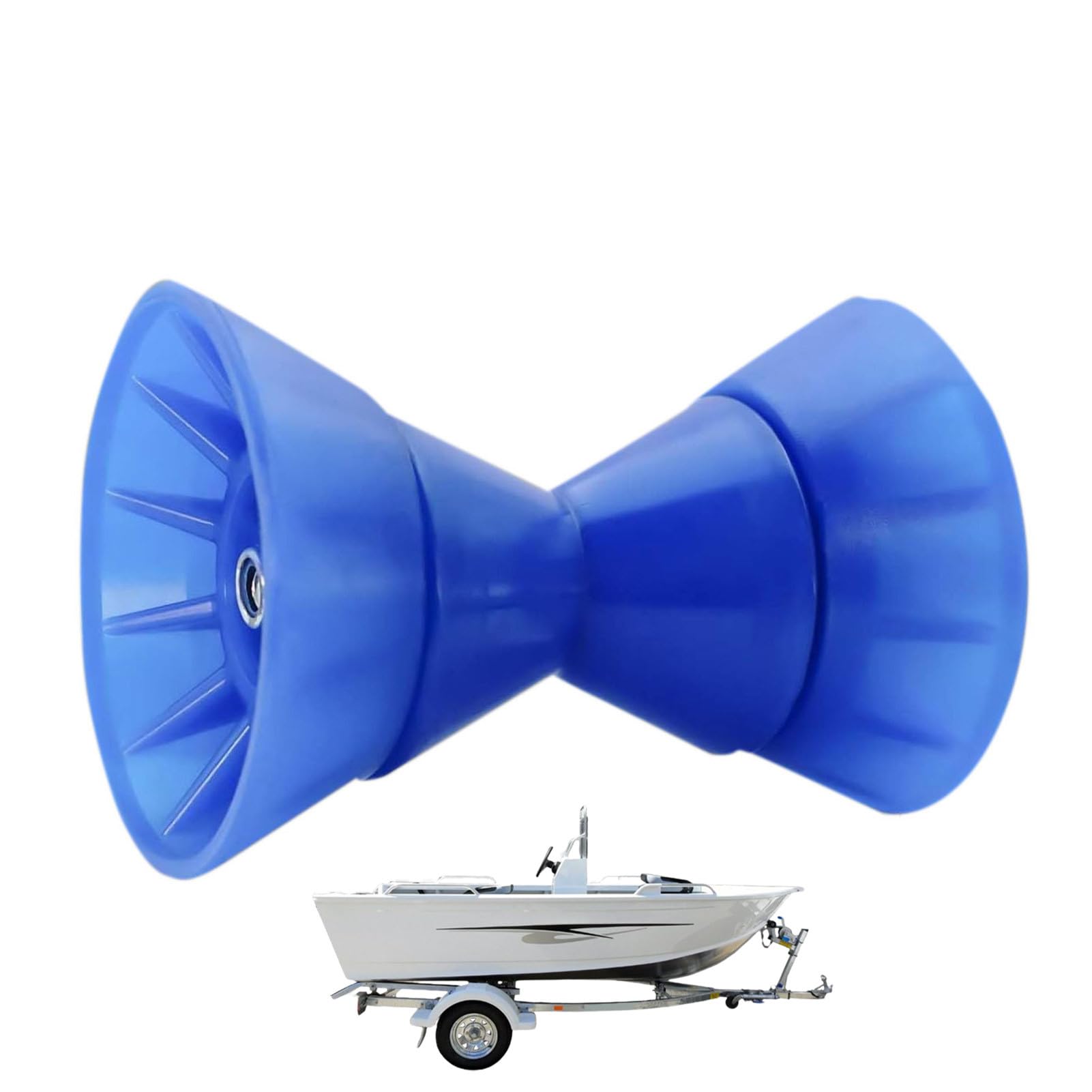 Rodillos de remolque para barcos – Rodillo delantero de remolque de barco que absorbe los golpes, rodillos de rampa de barco a prueba de óxido, piezas de remolque de barco para eje de 1/2 pulgada