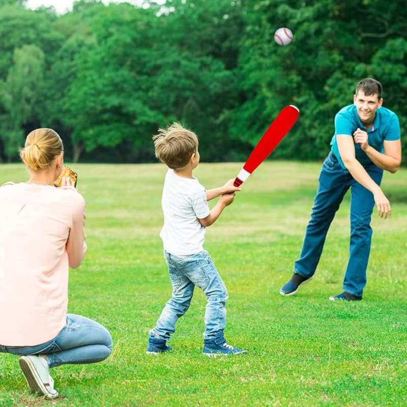 xwin sportseries Kids 55CM Baseball Bat and Ball Foam Baseball Bat Set for kids and Toddlers, Safe Play Outdoor Training, Lightweight, Soft Grip, Random Colour