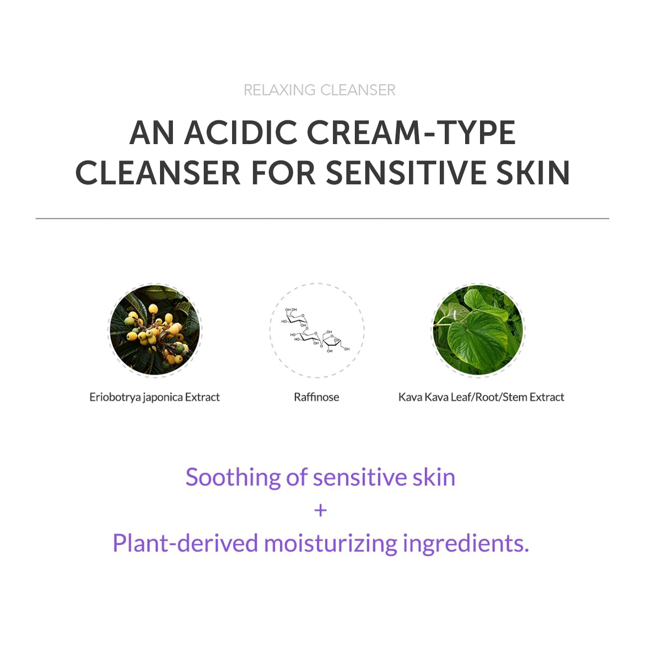 Foaming Facial Relaxing Cleanser for Sensitive Skin - 150ml – Dermatological Gentle Creamy Face Wash Cleansing Foam | pH 5.5-6 Balanced Formula | Moisturizing & Soothing Korean Skin Care