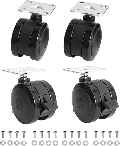 Miniatura 10 de BBQ Future 69828 Juego de ruedas de bloqueo para parrillas Weber Spirit serie 200300 (modelos años 2013-actual), rueda de bloqueo con placa y