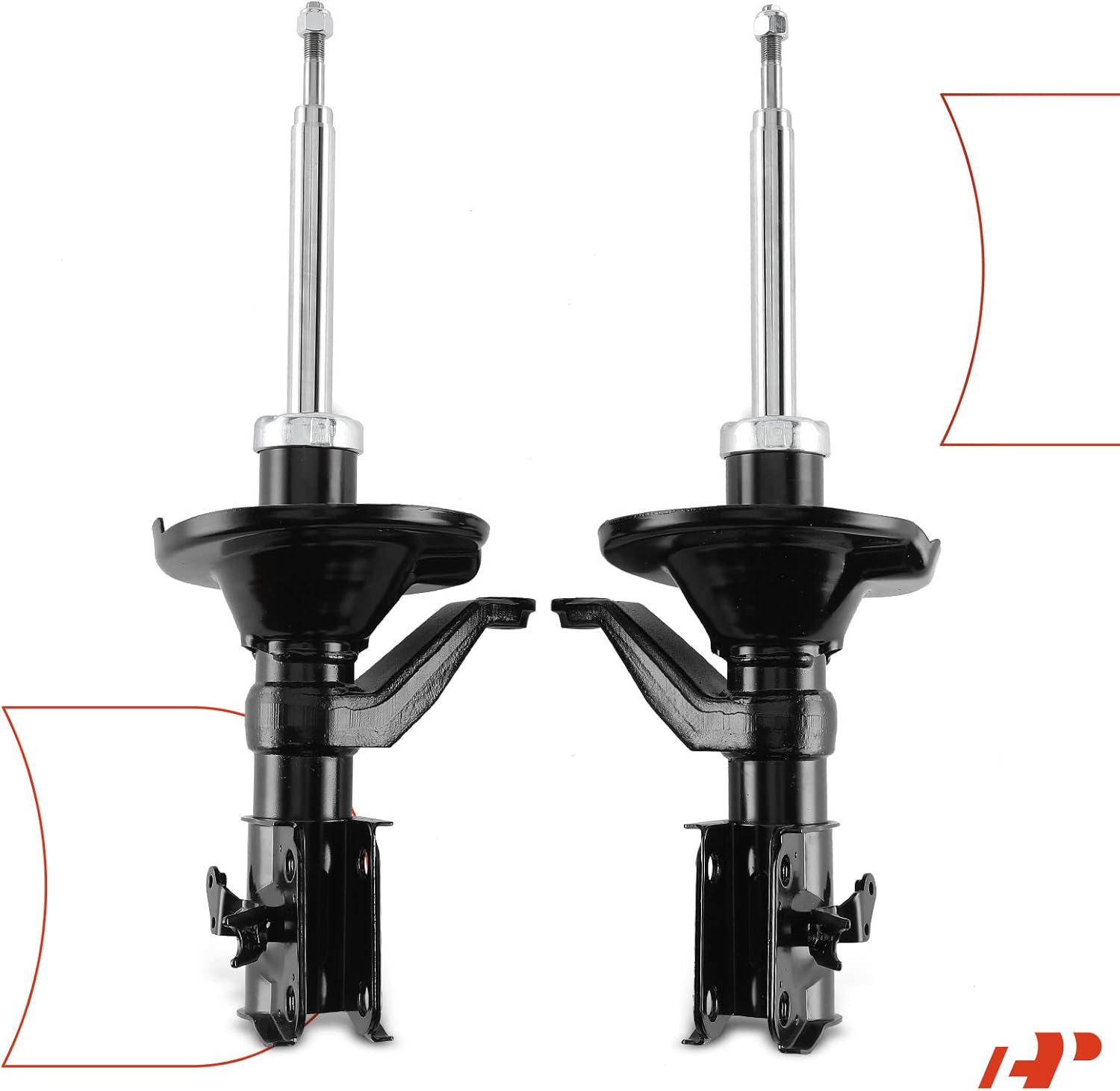 A-Premium Front Pair [2] Strut Assembly Compatible with Honda Civic 2002 2003 2004 2005, Driver and Passenger Side