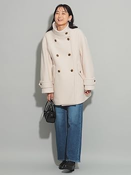 Amazon | [レイビームス] コート ループ シャギー スタンドカラー