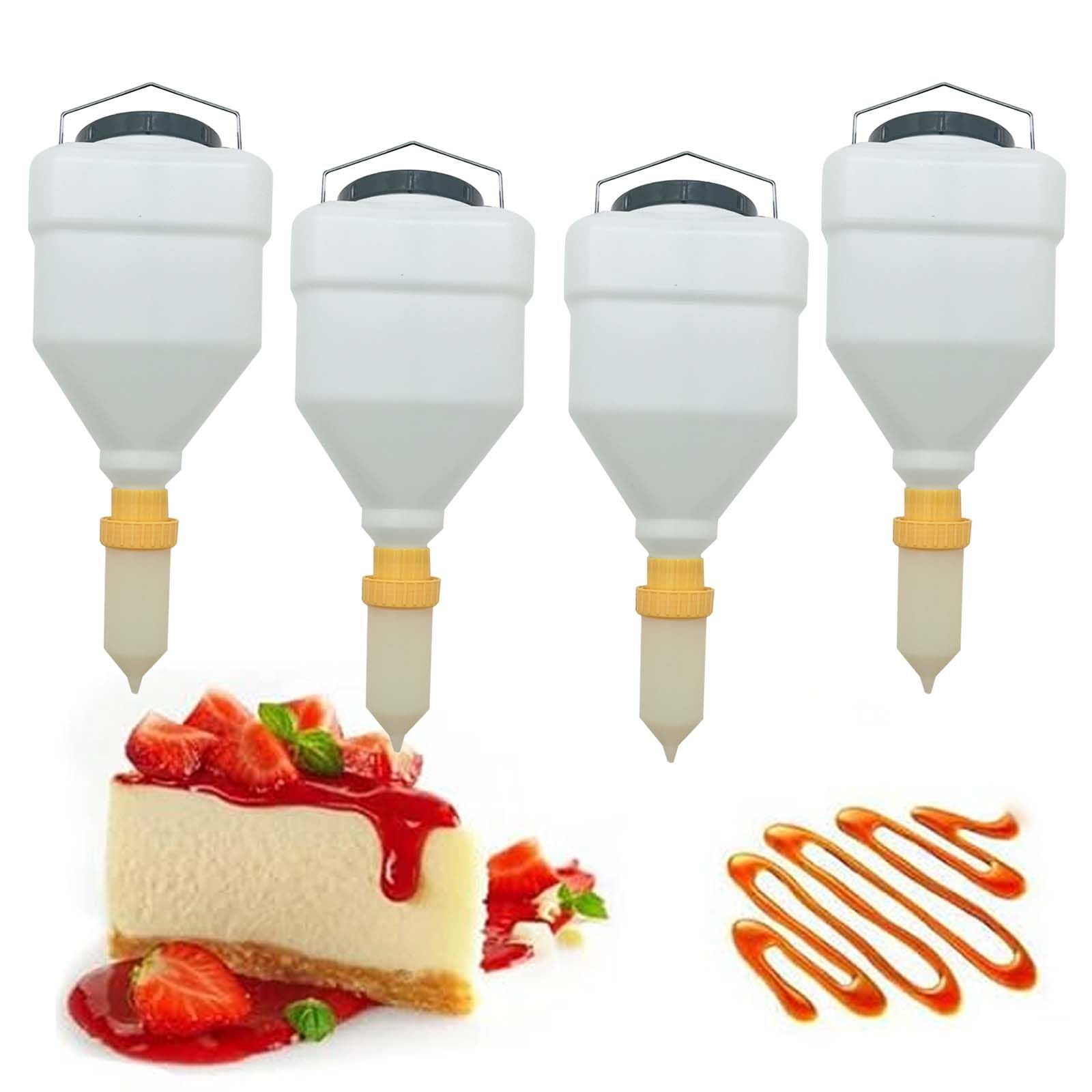 Dispenser per salse, bottiglia da spremere ricaricabile, contenitore per condimenti di grande capacità, design a prova di perdite, interno antiaderente, supporto rotante a 360°, capacità 5,5 l