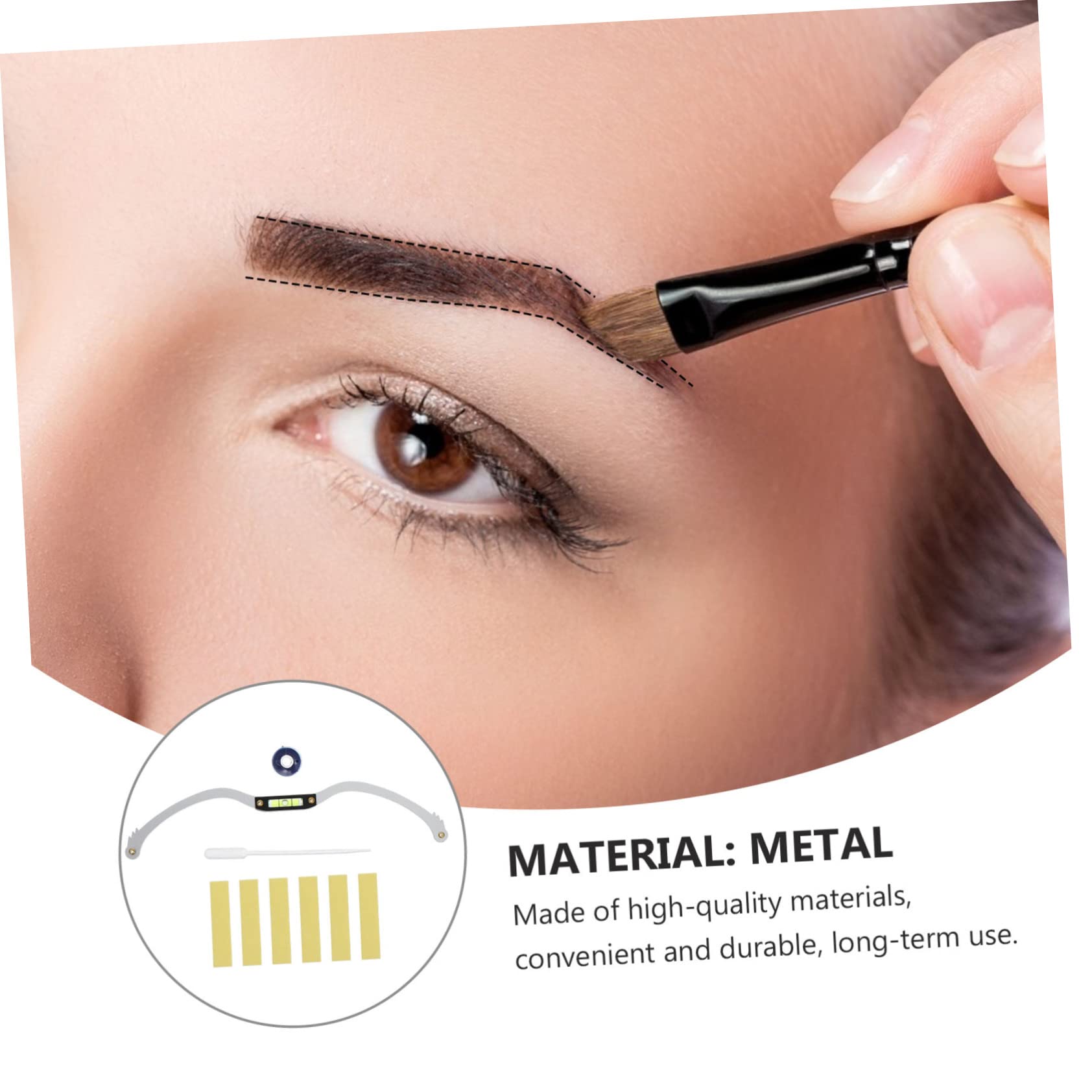 Healvian 3pezzi Strumento Di Misurazione Sopracciglia Righello Posizionamento Per Microblading Design Curvo Leggero Per Sopracciglia Simmetriche e Naturali