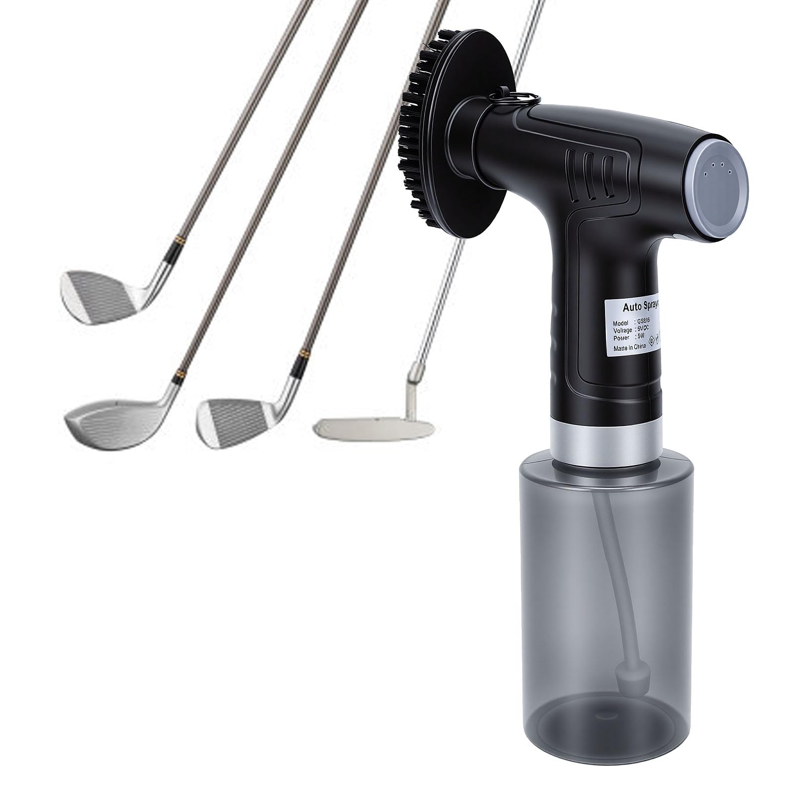 Spazzola per Pulizia Mazze da Golf Elettrica Pulizia Automatica Efficiente per Gli Appassionati di Golf 26x6 Cm 1 unità