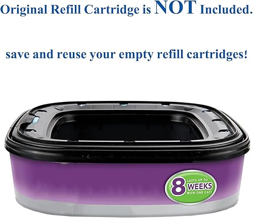 Miniatura 3 de Bolsa de repuesto de arena para gatos compatible con el cartucho de repuesto de arena Genie desechable, cartucho de repuesto original no incluido,