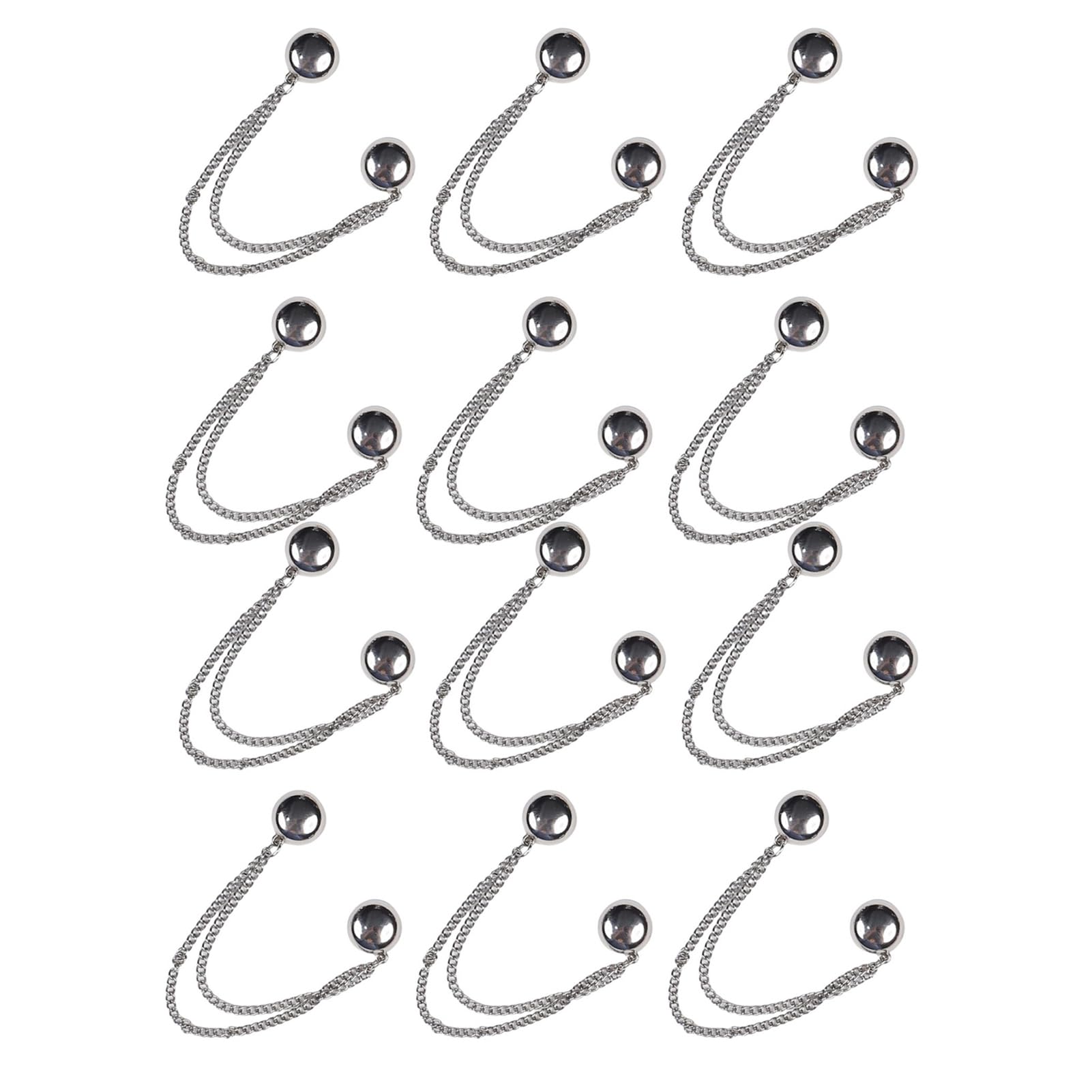 Mubsar Magnetic Clothing Attachment Clips Trouser Leg Button Adjustable Pant Leg Clips Pin Quick Shirt Fasteners
