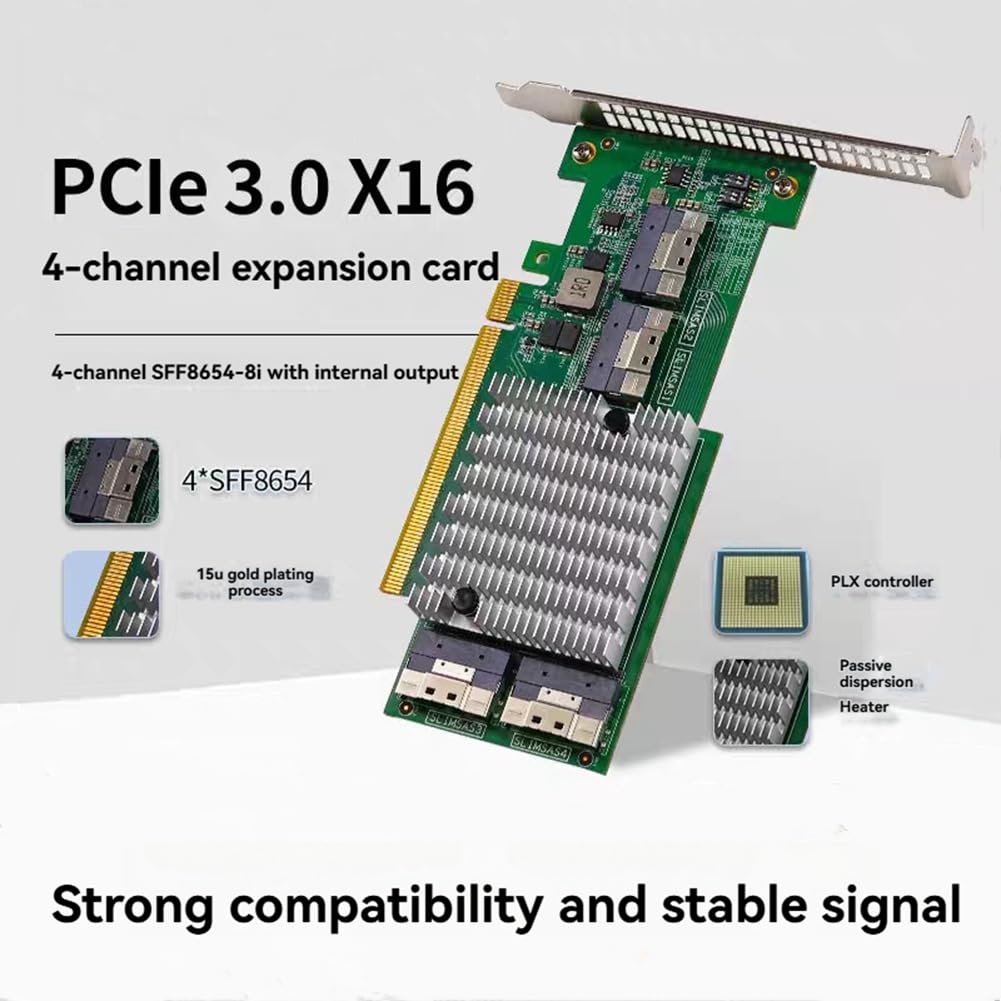 M. 2 NVME SSD U. 2 Karta Rozszerzająca PCIE 3.0 X16 PLX8749 Zintegrowana Karta Graficzna Zintegrowana Karta Graficzna