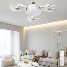 E27 Socket Ceiling Fan Light 2-in-1 Silent LED Fan with Remote Control | 2-in-1 silent led fan with remote control, 3 wind speeds & 3-color di