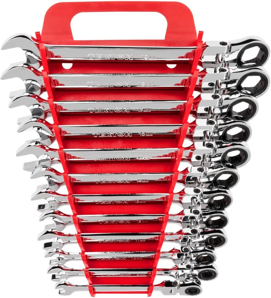 TEKTON Flex Ratcheting Combination Wrench Set, 12Piece (819 mm