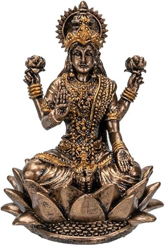 Miniatura 2 de Pacific Giftware Estatua de resina en miniatura Hindu God Lakshmi