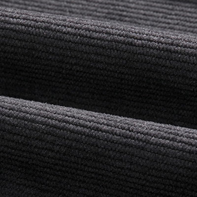 Men Cozy Stretch Corduroy Pants for Seniors, Casual Classic Fit Elastic Waist Drawstring Pull On Straight Leg Pants3