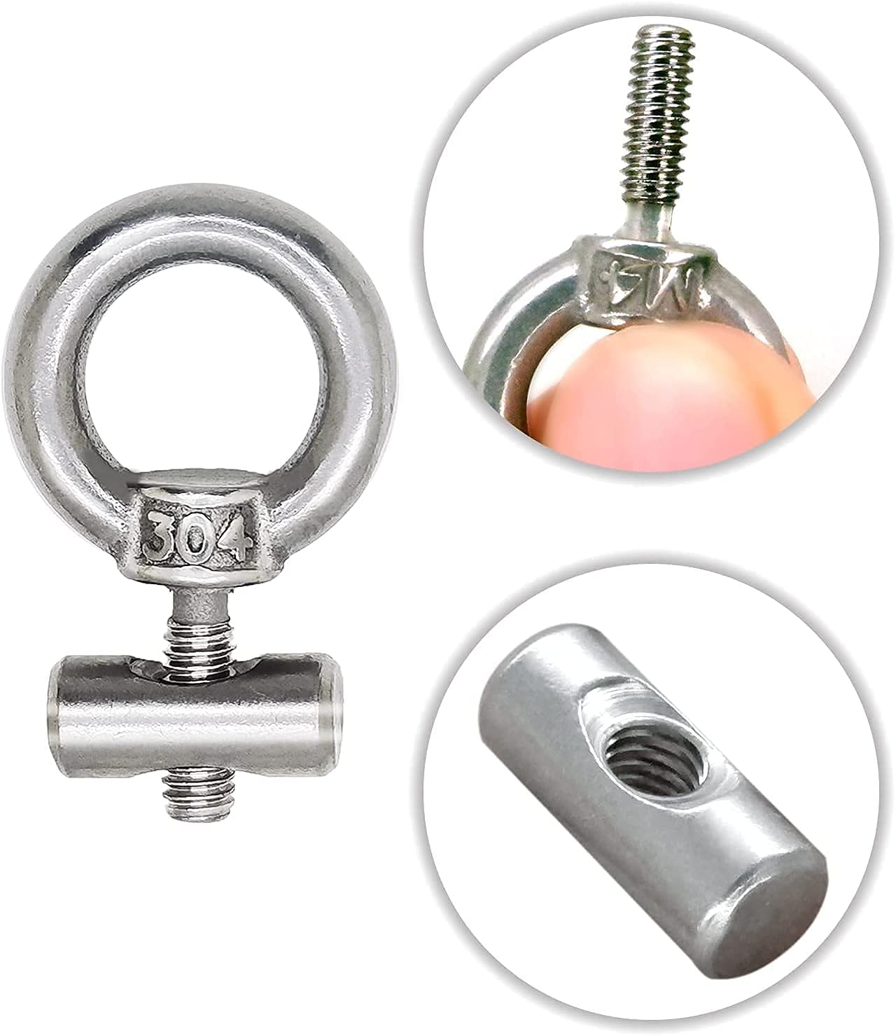 Verrou à Boulon Loquets à Ressort En Acier Inoxydable Robuste, 2 Pièces Portail De Boulon Verrouillage Pour Porte De Garage, Portes De Jardin, Placard, 128mm