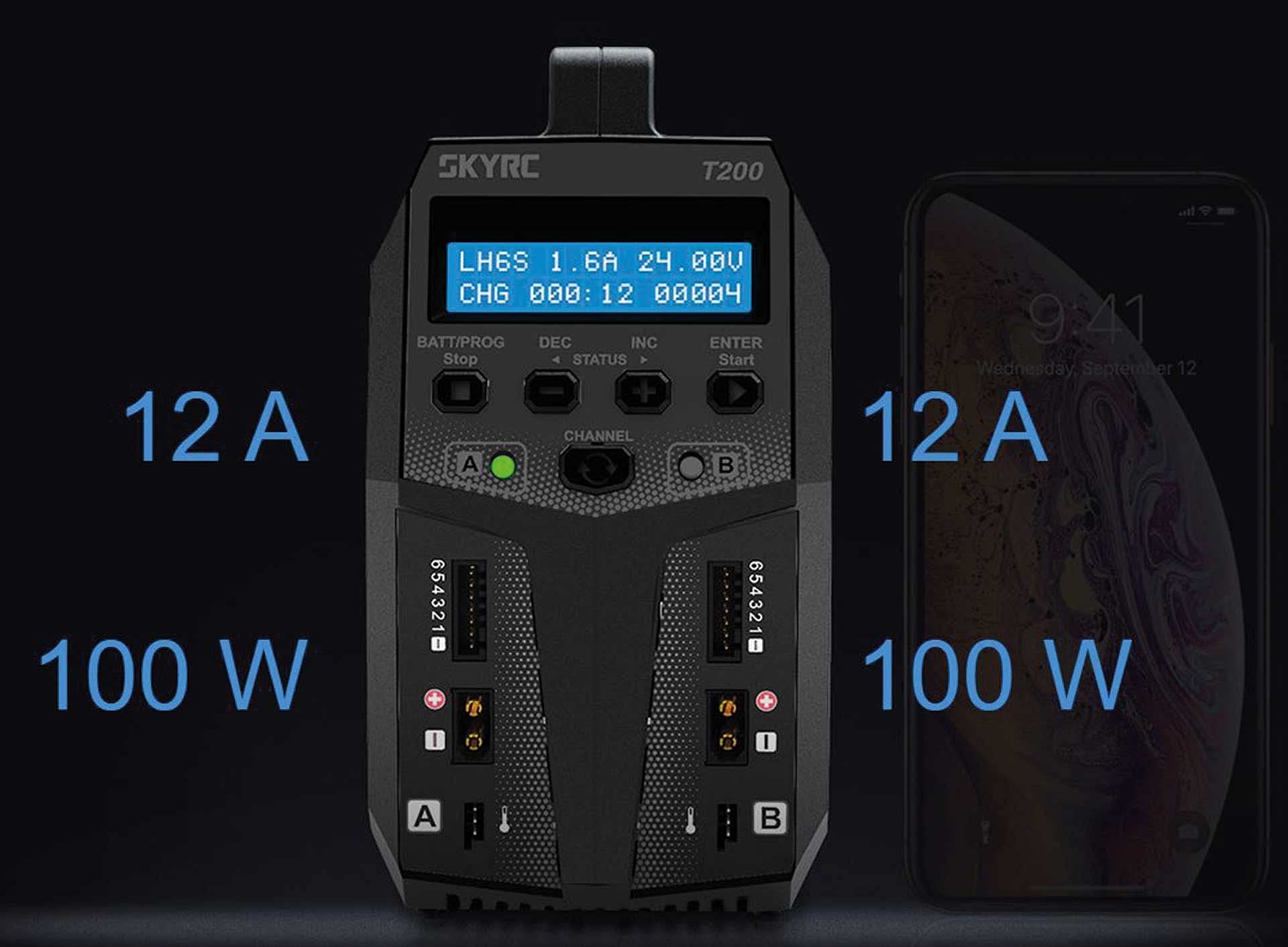 SkyRC T200 Caricabatteria AC, DC