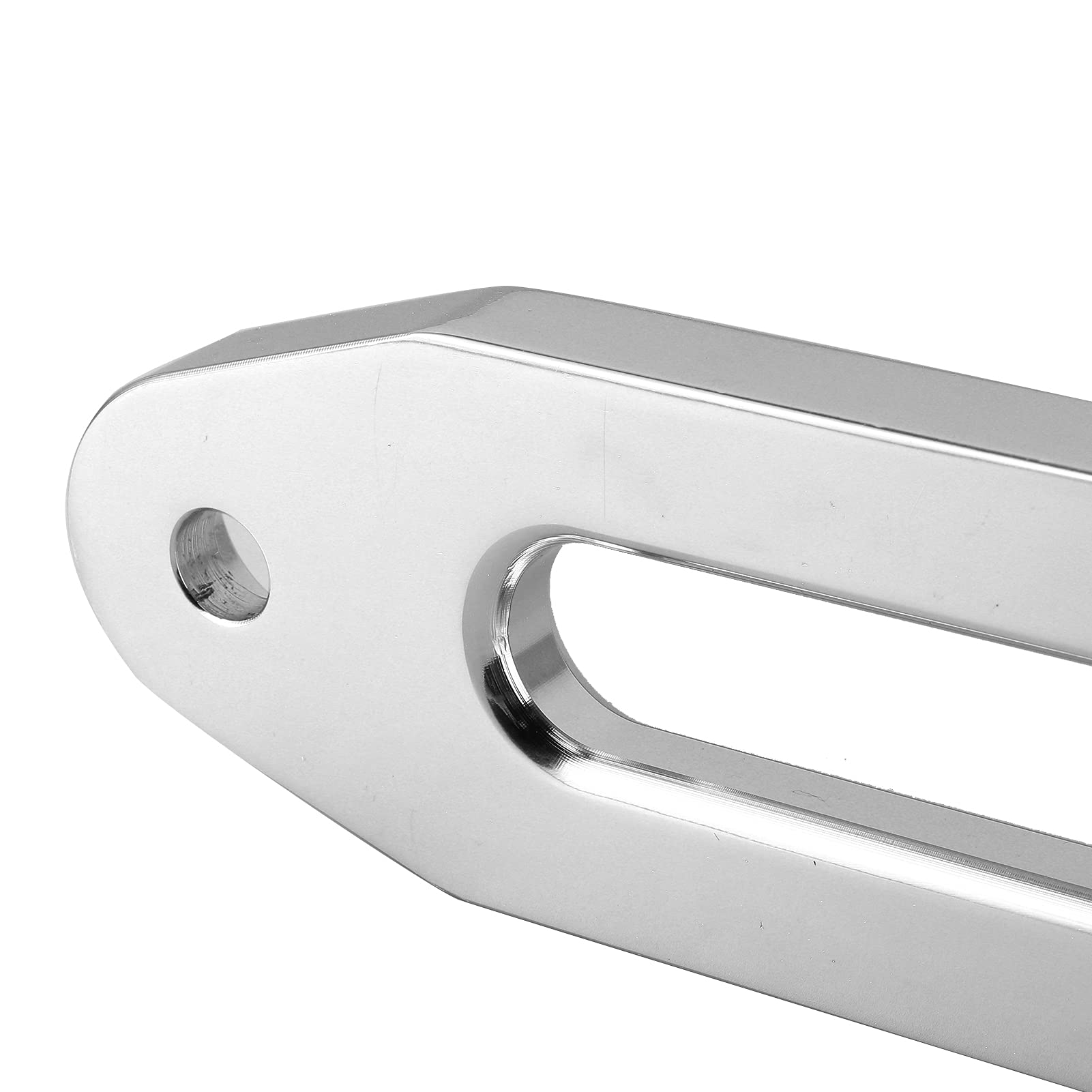 Ymiko Guide de Câble de Treuil Hawse en Aluminium, 254 Mm/10 Pouces 8000lbs à 15000lbs Guide de Corde de Treuil Hawse Fairlead pour Véhicule Tout-Terrain