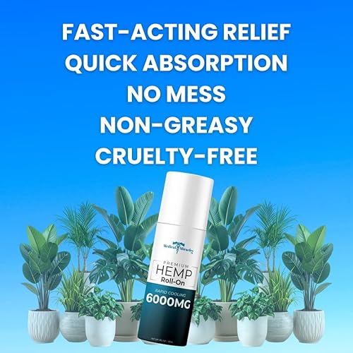 Miniatura 6 de Medical Miracles Aceite de cáñamo roll-on Alivio ideal para músculos, caderas, articulaciones, cuello, espalda, codos, dedos, manos, rodillas