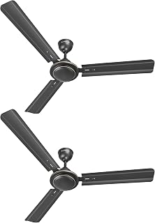 LONGWAY Nexa P2 1200 mm/48 inch Ultra High Speed 3 Blade Anti-Dust Decorative Star Rated Ceiling Fan 2 Years (Smoked Brow Price In India