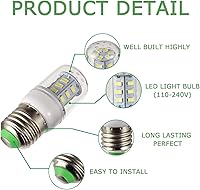 Vista 3 de SIGANDG 5304511738 - Bombillas para refrigerador de 3.5 W para Kenmore Frigidaire Electrolux PS12364857 AP6278388 458444 KEI D34L (paquete de 2)
