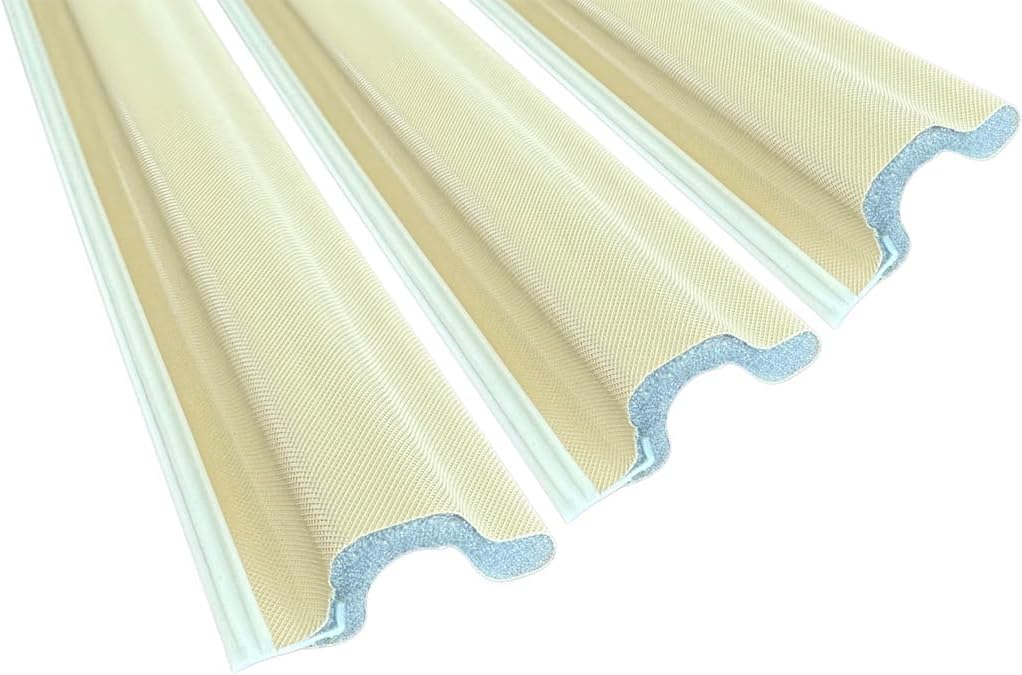 MEGA Reach Foam Weatherstrip (3 Pieces), Foam Weatherstrip for Door, 97 Inches (Beige)