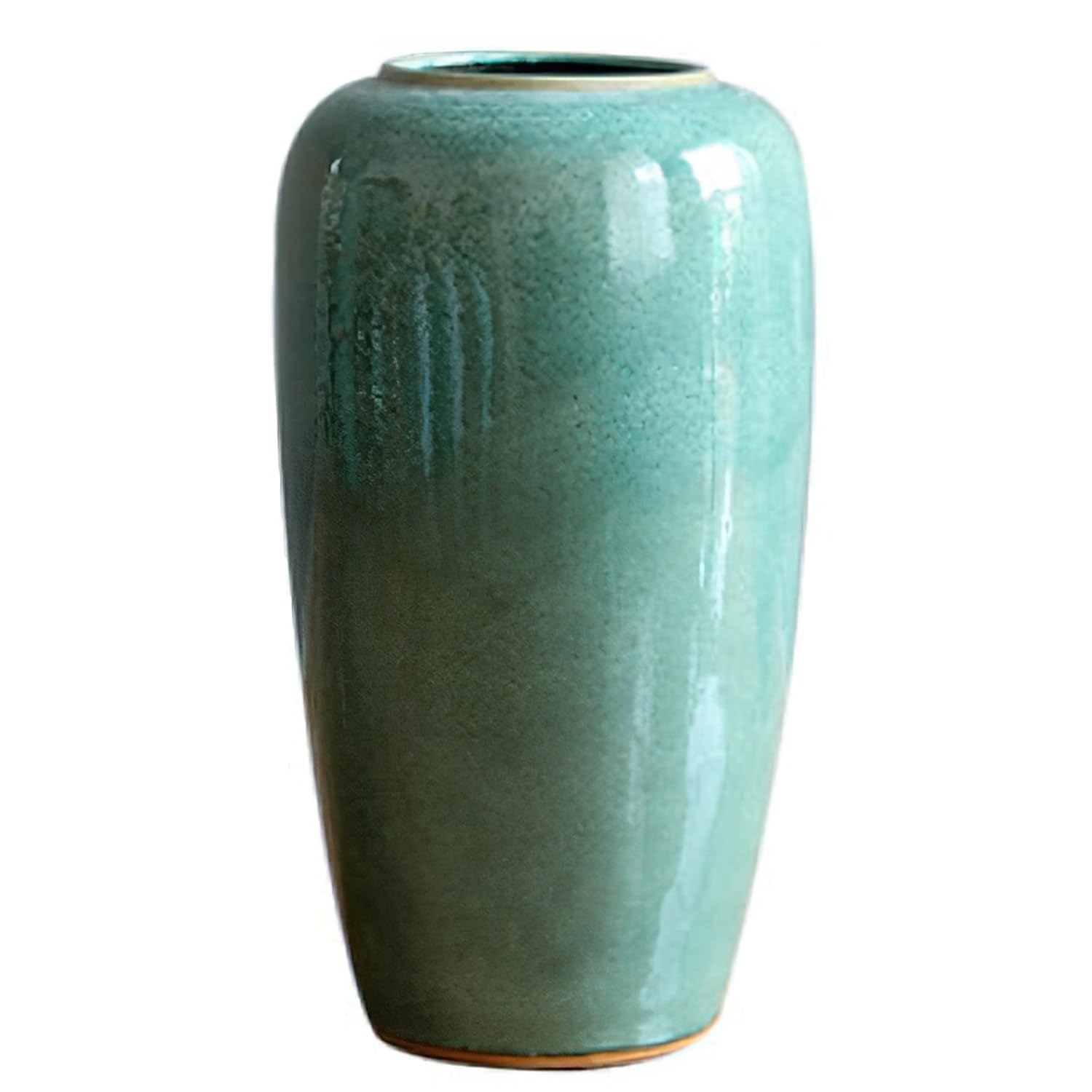 asdchZen Tall Floor Vase, 35.4 Inches/90Cm Large Floor Ceramic Vase, Modern Handmade Flower Vase For Home Décor, Living Room, Office, Decorative Branches And Dried Flowers,50x26cm